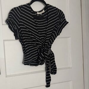 Urban Outfitters Striped Tie Top